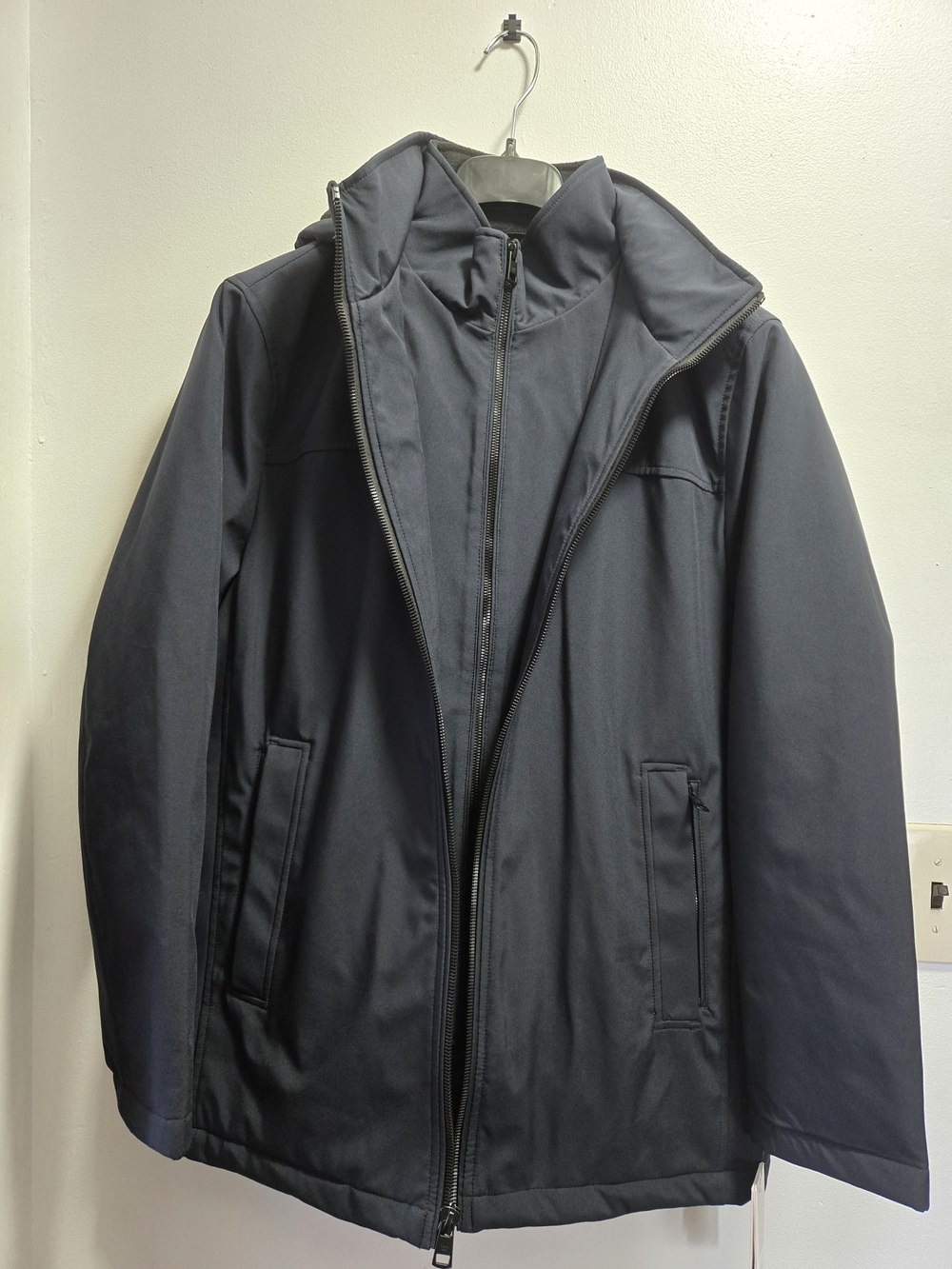 Calvin Klein Men's Infinite Stretch Jacket featuring a polar fleece